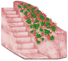 Bloque de escaleras de Grecia