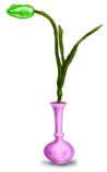 Florero de tulipanes