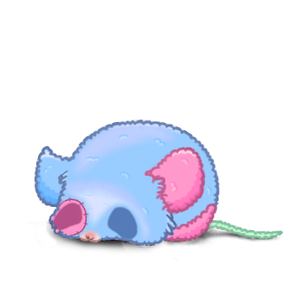 Adopta un Ratón Felpa azul